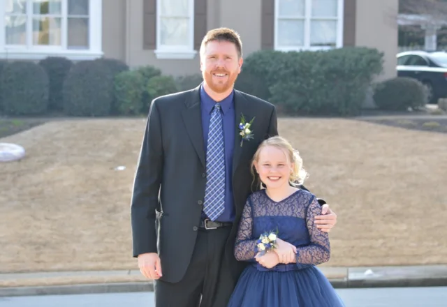 Paul and Katie before dance.
